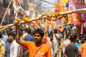 Mysore Palace illuminated during Dussehra