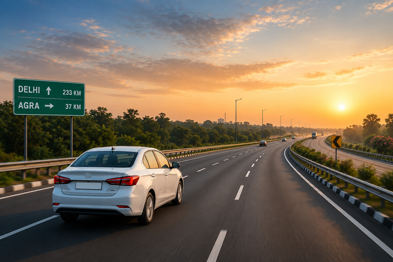 Delhi to Agra Distance by Taxi