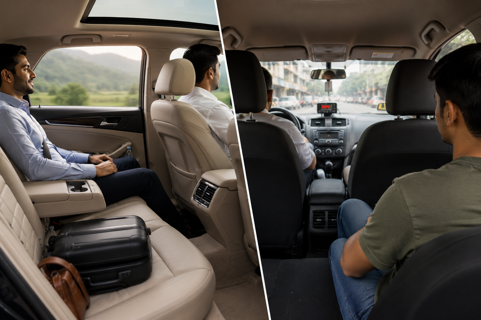 Comfort Comparison Between Car Rental and Taxi Service