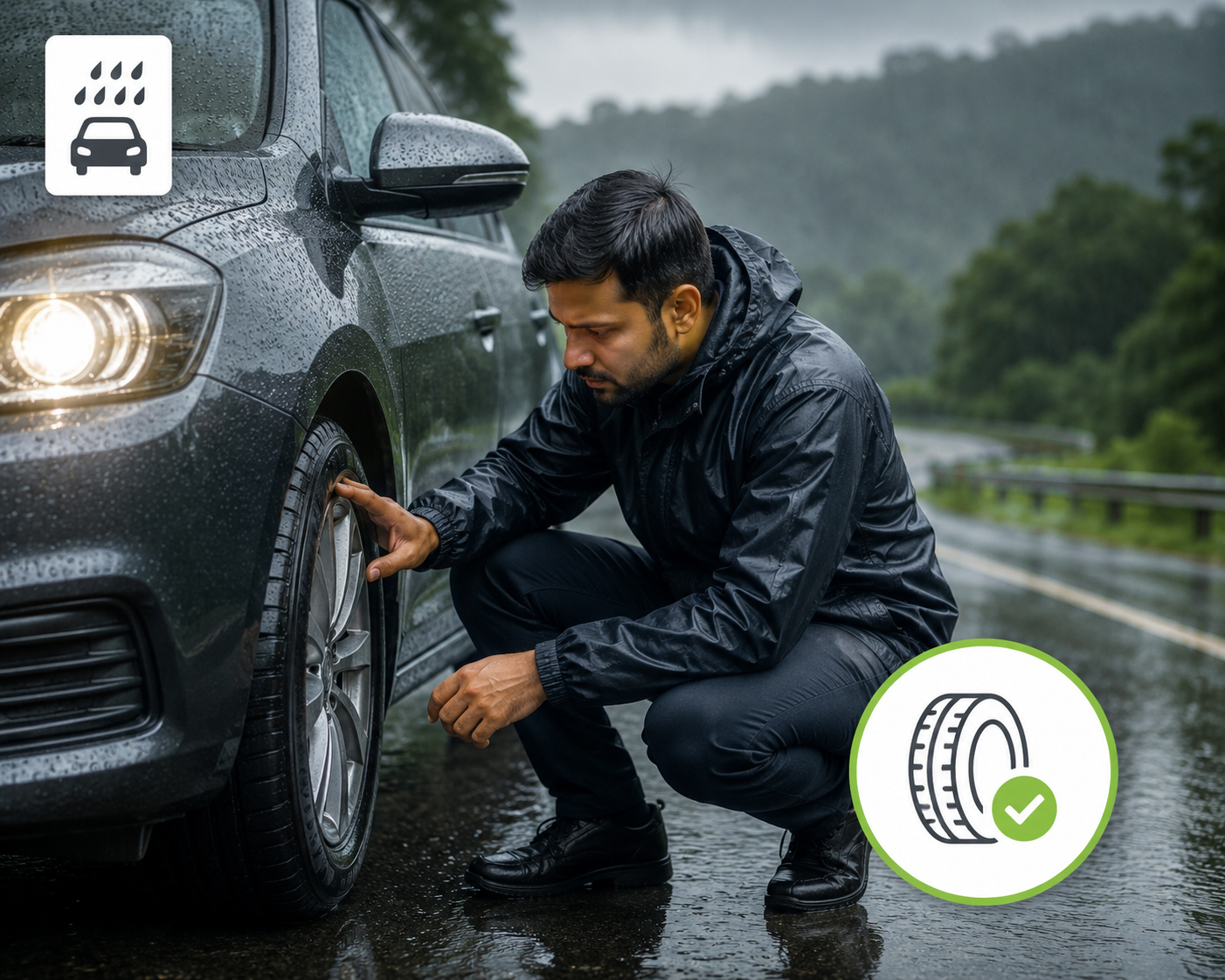 Monsoon Car Rental Tips: Check Tyres Before Every Journey