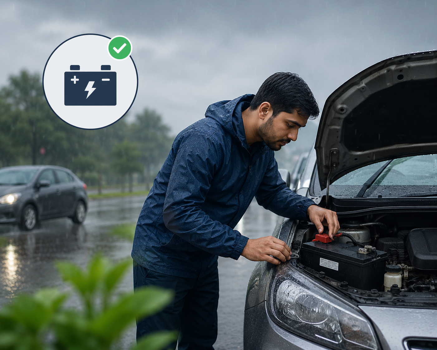 Monsoon Car Rental Tips: Check the Battery and Electrical System