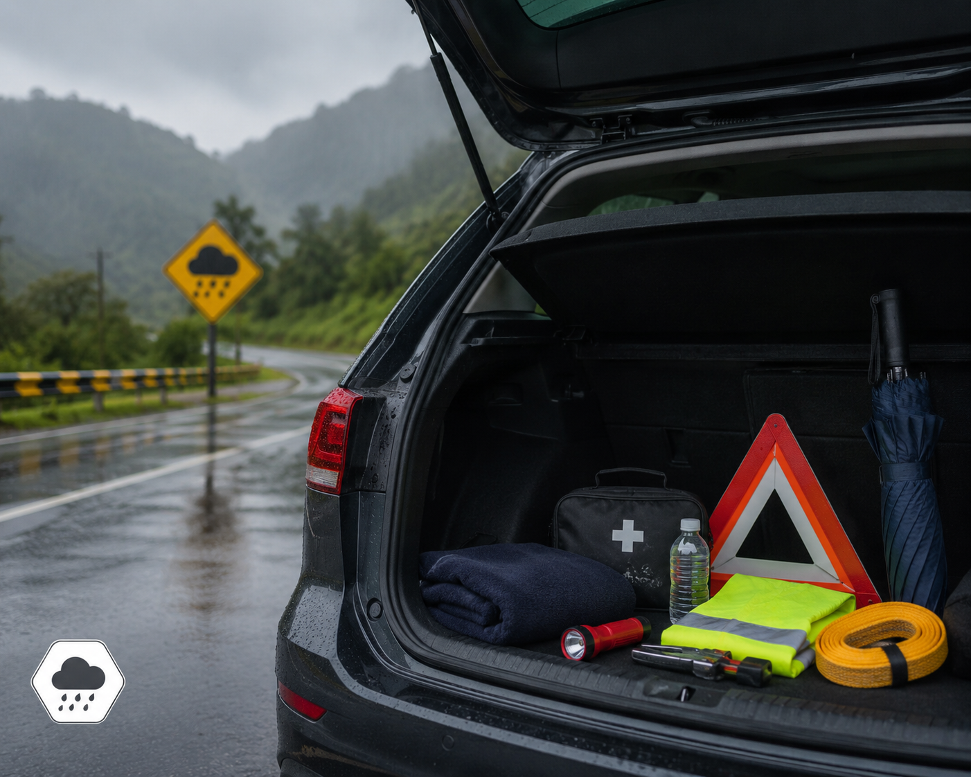 Monsoon Car Rental Tips: Carry Essential Emergency Items