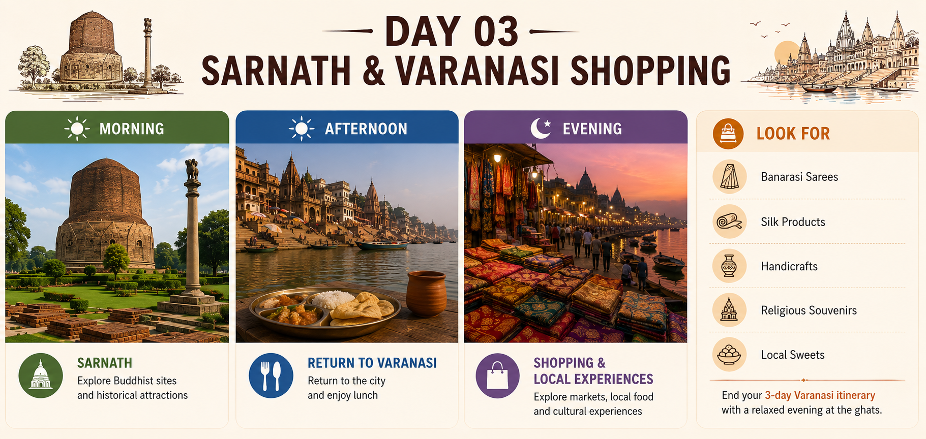Sarnath and Varanasi Shopping