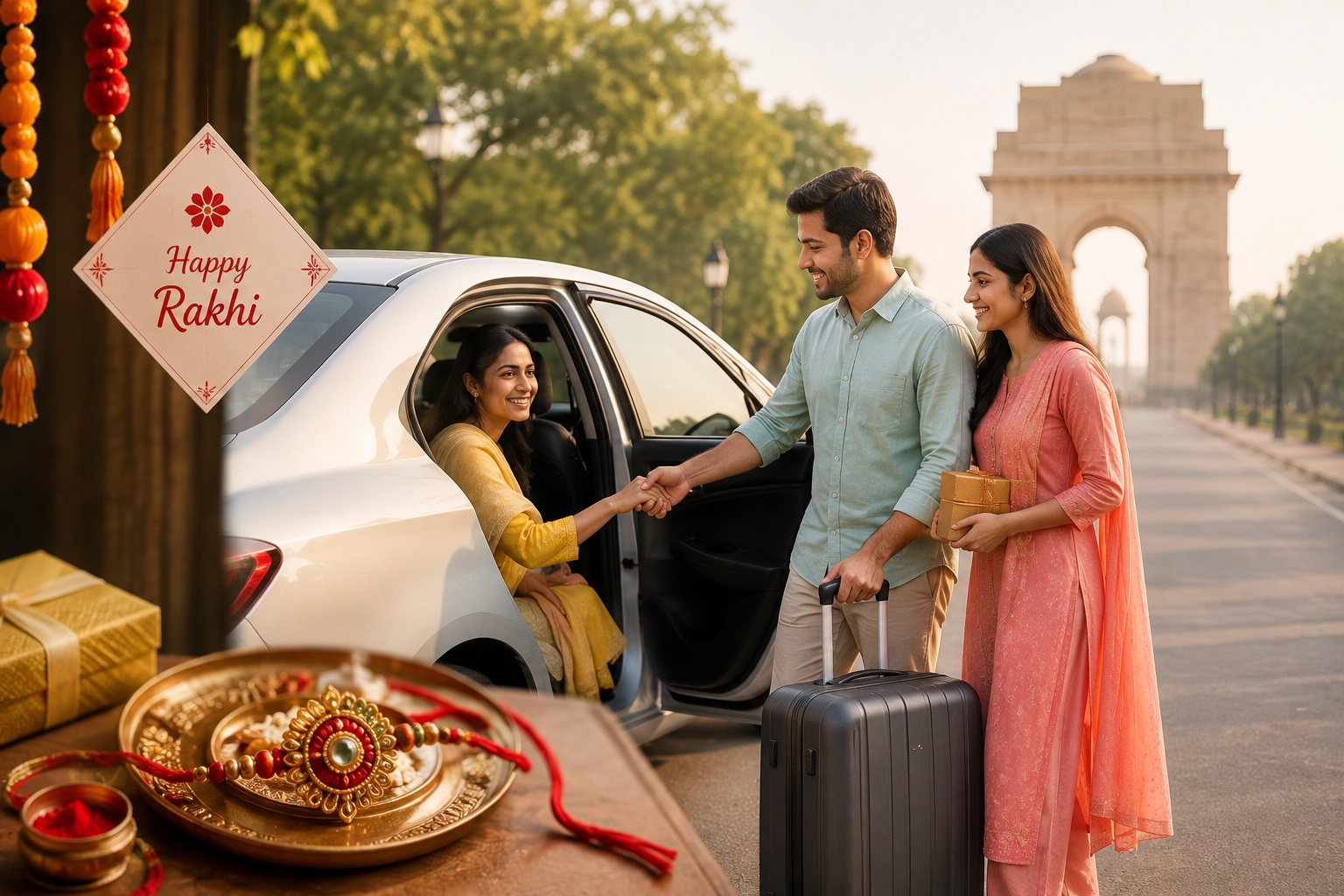 Rakhi Festival Travel in Delhi: Why Book a Car Rental?