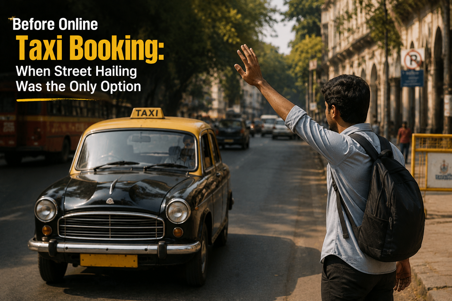 Before Online Taxi Booking: When Street Hailing Was the Only Option
