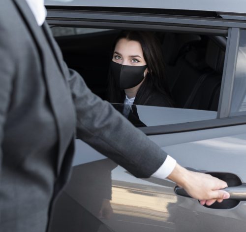 young-male-being-uber-driver-female-client